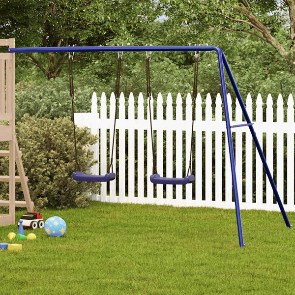 Lasten keinut 2 kpl sininen 265x156,5x155,5 cm polypropeeni