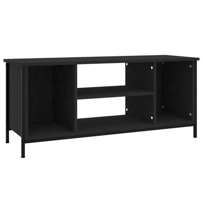 TV-taso musta 102x35x45 cm tekninen puu
