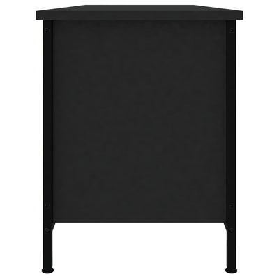 TV-taso musta 102x35x45 cm tekninen puu