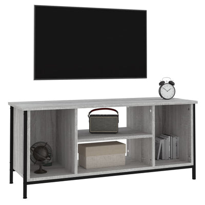 TV-taso harmaa Sonoma 102x35x45 cm tekninen puu