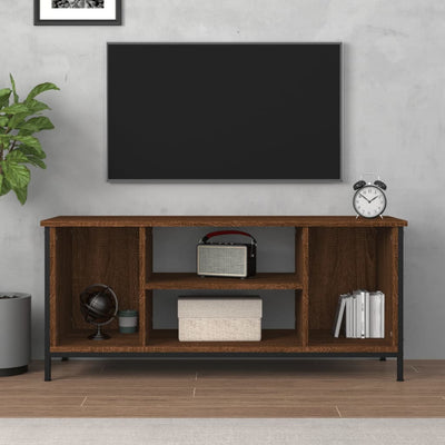 TV-taso ruskea tammi 102x35x45 cm tekninen puu