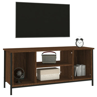 TV-taso ruskea tammi 102x35x45 cm tekninen puu