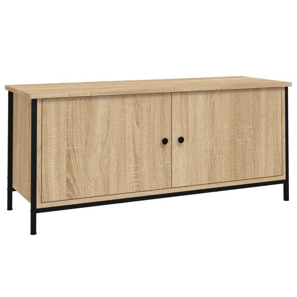 TV-taso ovilla Sonoma-tammi 102x35x45 cm tekninen puu
