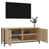 TV-taso ovilla Sonoma-tammi 102x35x45 cm tekninen puu