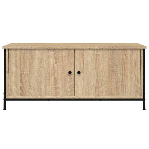 TV-taso ovilla Sonoma-tammi 102x35x45 cm tekninen puu