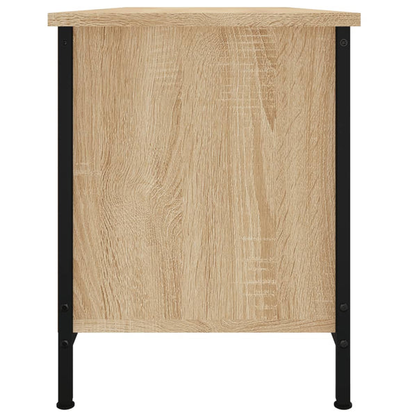 TV-taso ovilla Sonoma-tammi 102x35x45 cm tekninen puu