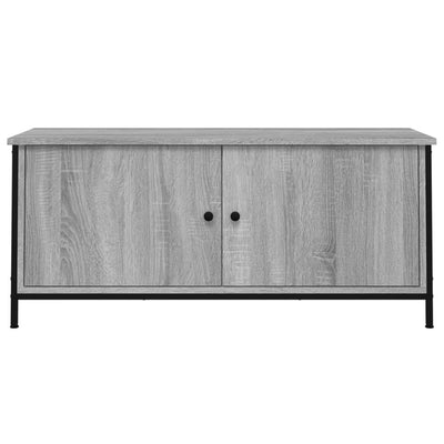 TV-taso ovilla harmaa Sonoma 102x35x45 cm tekninen puu