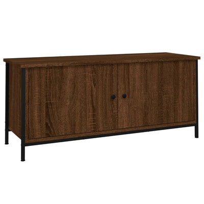 TV-taso ovilla ruskea tammi 102x35x45 cm tekninen puu