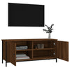 TV-taso ovilla ruskea tammi 102x35x45 cm tekninen puu