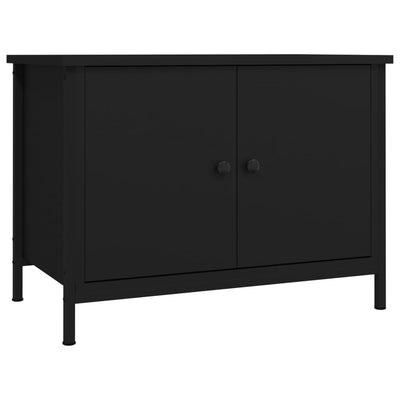 TV-taso ovilla musta 60x35x45 cm tekninen puu