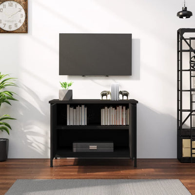 TV-taso ovilla musta 60x35x45 cm tekninen puu
