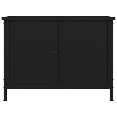 TV-taso ovilla musta 60x35x45 cm tekninen puu