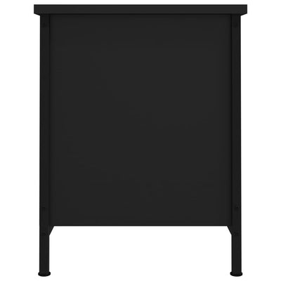 TV-taso ovilla musta 60x35x45 cm tekninen puu