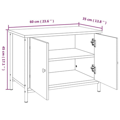 TV-taso ovilla savutammi 60x35x45 cm tekninen puu