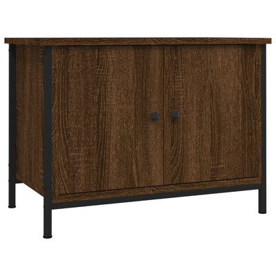TV-taso ovilla ruskea tammi 60x35x45 cm tekninen puu