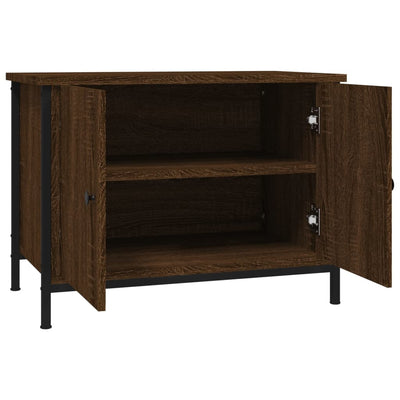 TV-taso ovilla ruskea tammi 60x35x45 cm tekninen puu