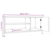 TV-taso Sonoma-tammi 100x40x45 cm tekninen puu