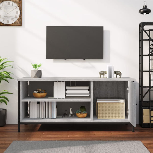 TV-taso harmaa Sonoma 100x40x45 cm tekninen puu