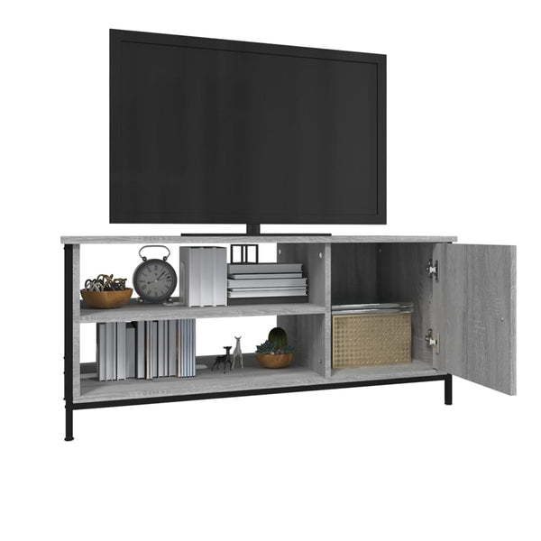 TV-taso harmaa Sonoma 100x40x45 cm tekninen puu