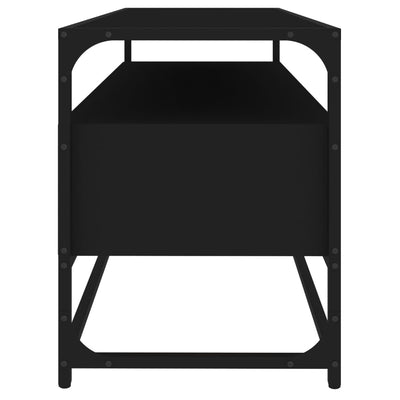TV-taso musta 100x35x45 cm tekninen puu