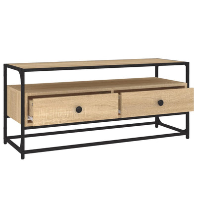 TV-taso Sonoma-tammi 100x35x45 cm tekninen puu
