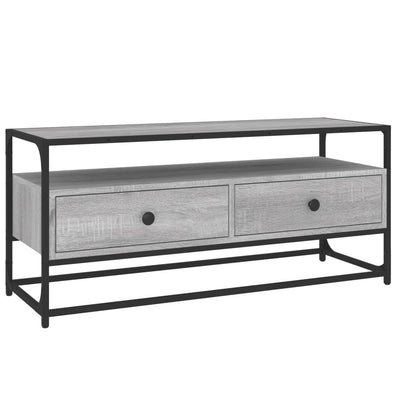 TV-taso harmaa Sonoma 100x35x45 cm tekninen puu