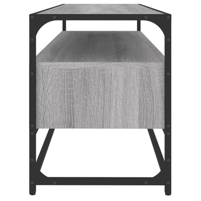 TV-taso harmaa Sonoma 100x35x45 cm tekninen puu