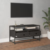 TV-taso musta 80x35x45 cm tekninen puu