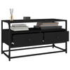 Musta tv-taso Cristofor 80x35x45cm (puinen)