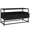 TV-taso musta 80x35x45 cm tekninen puu