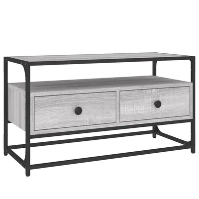 TV-taso harmaa Sonoma 80x35x45 cm tekninen puu