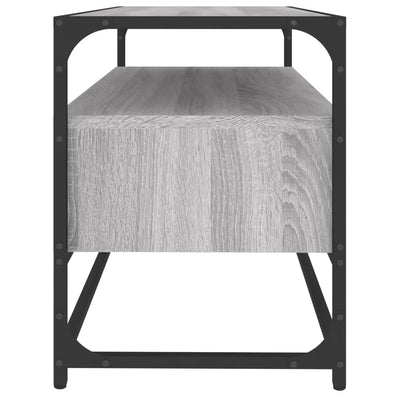 TV-taso harmaa Sonoma 80x35x45 cm tekninen puu