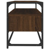 TV-taso ruskea tammi 80x35x45 cm tekninen puu