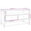 TV-taso ruskea tammi 80x35x45 cm tekninen puu
