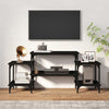 TV-taso musta 117x35x52 cm tekninen puu