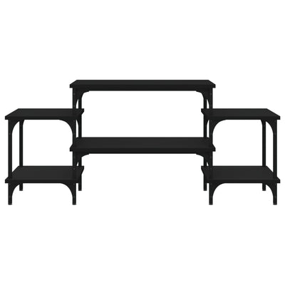 TV-taso musta 117x35x52 cm tekninen puu