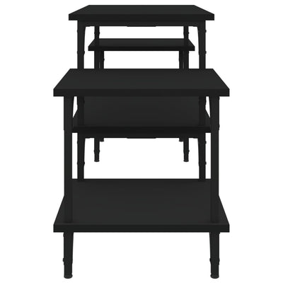 TV-taso musta 117x35x52 cm tekninen puu