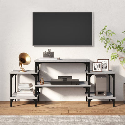 TV-taso harmaa Sonoma 117x35x52 cm tekninen puu
