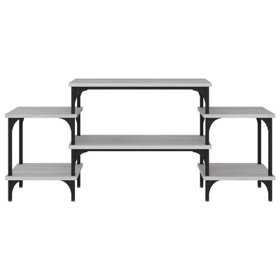 TV-taso harmaa Sonoma 117x35x52 cm tekninen puu