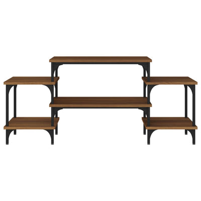 TV-taso ruskea tammi 117x35x52 cm tekninen puu