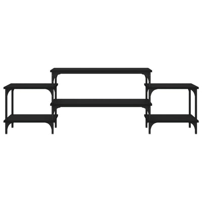 TV-taso musta 157x35x52 cm tekninen puu