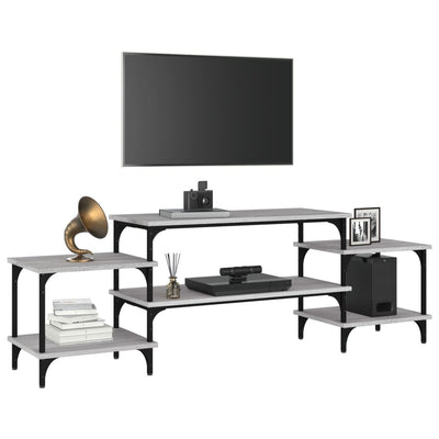TV-taso harmaa Sonoma 157x35x52 cm tekninen puu