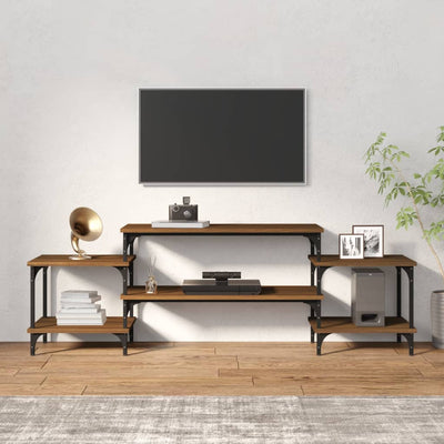 TV-taso ruskea tammi 157x35x52 cm tekninen puu