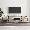 TV-taso Sonoma-tammi 197x35x52 cm tekninen puu