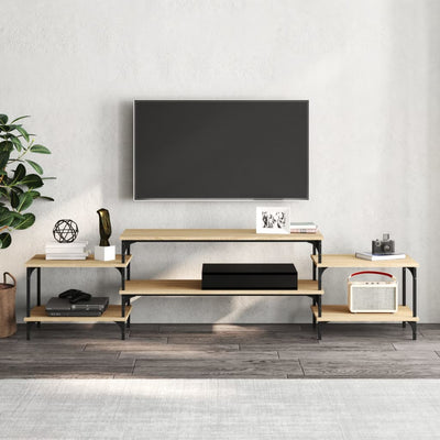 TV-taso Sonoma-tammi 197x35x52 cm tekninen puu