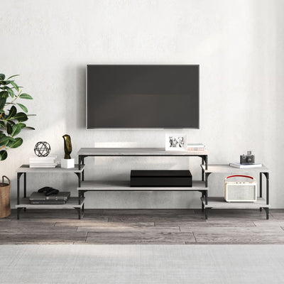 TV-taso harmaa Sonoma 197x35x52 cm tekninen puu