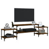 TV-taso ruskea tammi 197x35x52 cm tekninen puu