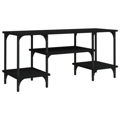 TV-taso musta 102x35x45,5 cm tekninen puu