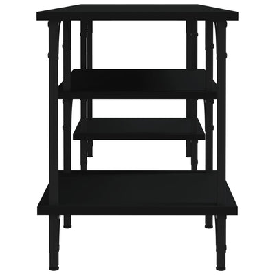 TV-taso musta 102x35x45,5 cm tekninen puu