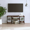 TV-taso ruskea tammi 102x35x45,5 cm tekninen puu